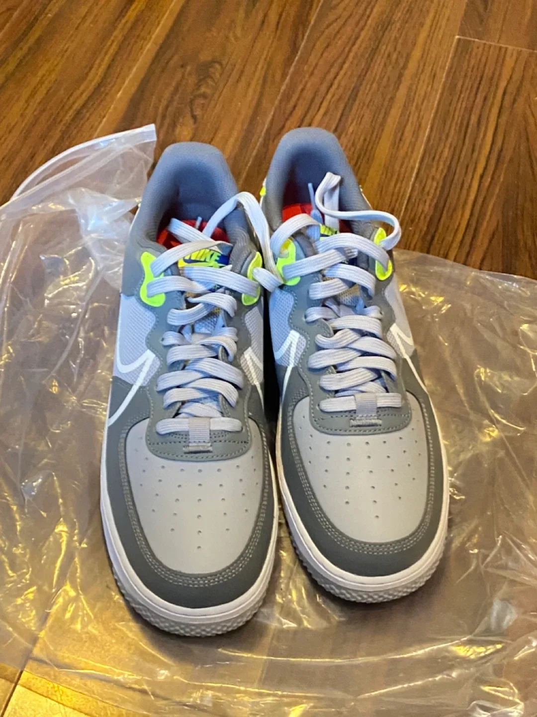 Nike Air Force 1 React Grey Sneakers image indicator(2)