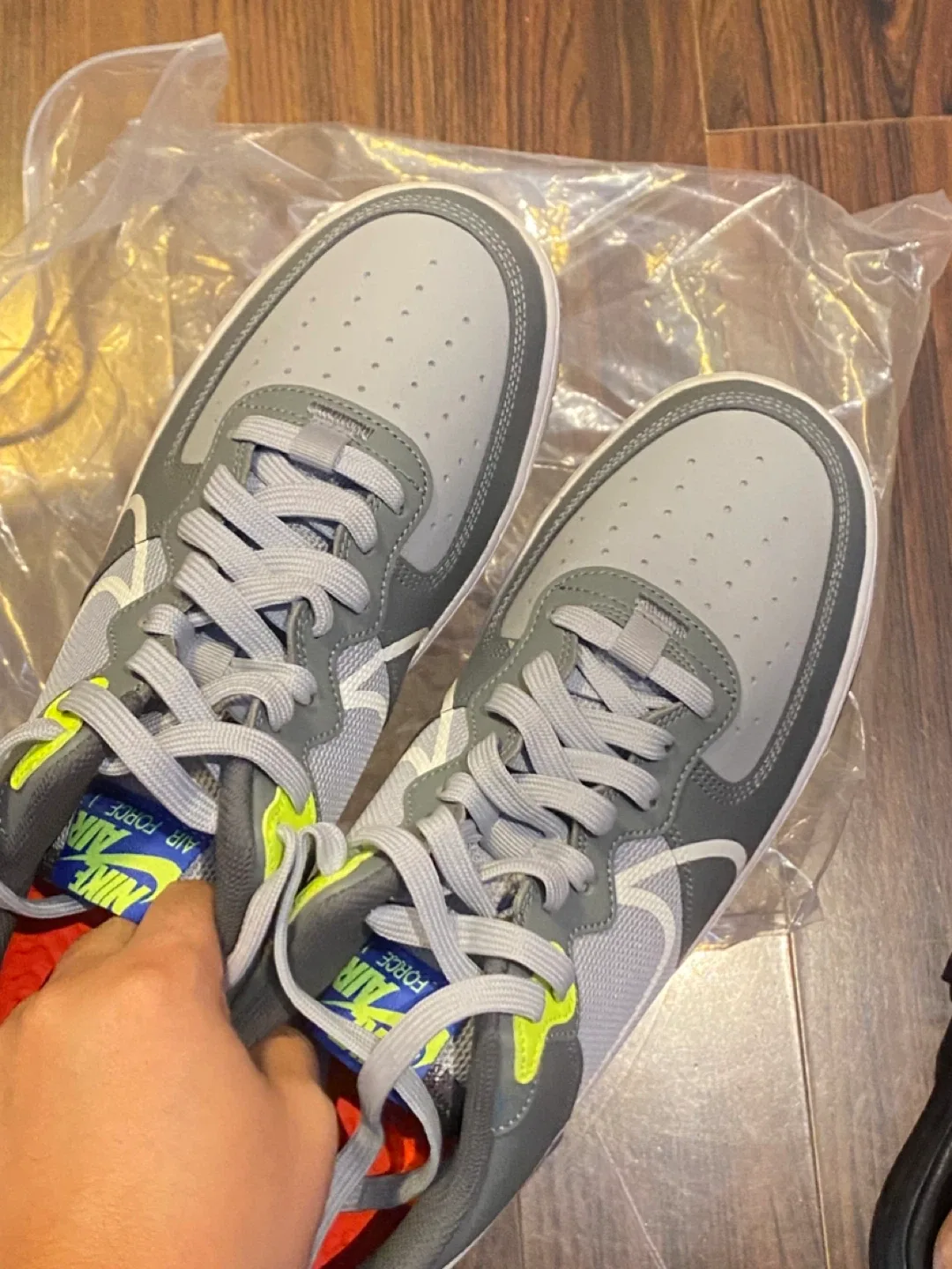 Nike Air Force 1 React Grey Sneakers image indicator(3)