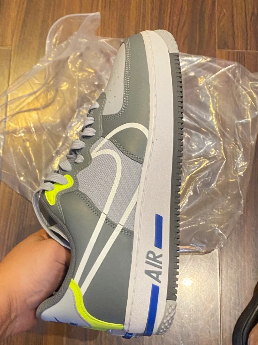 Nike Air Force 1 React Grey Sneakers image indicator(7)