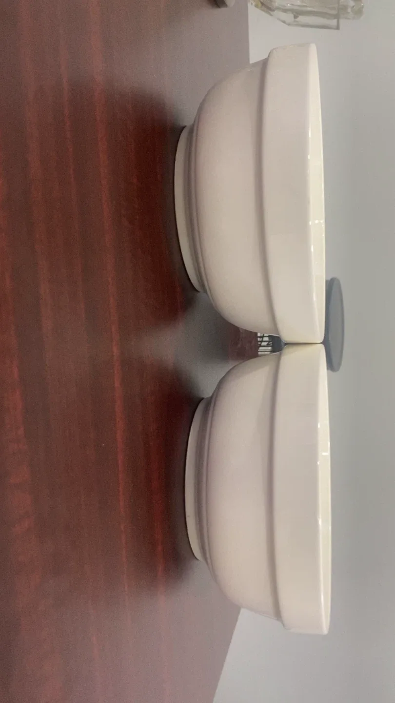 Two White Ceramic Bowls thumbnail