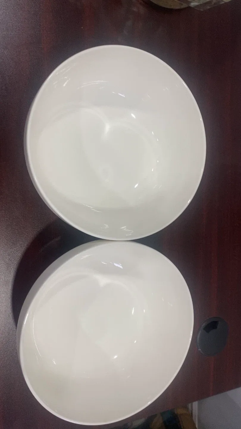 Two White Ceramic Bowls image indicator(2)