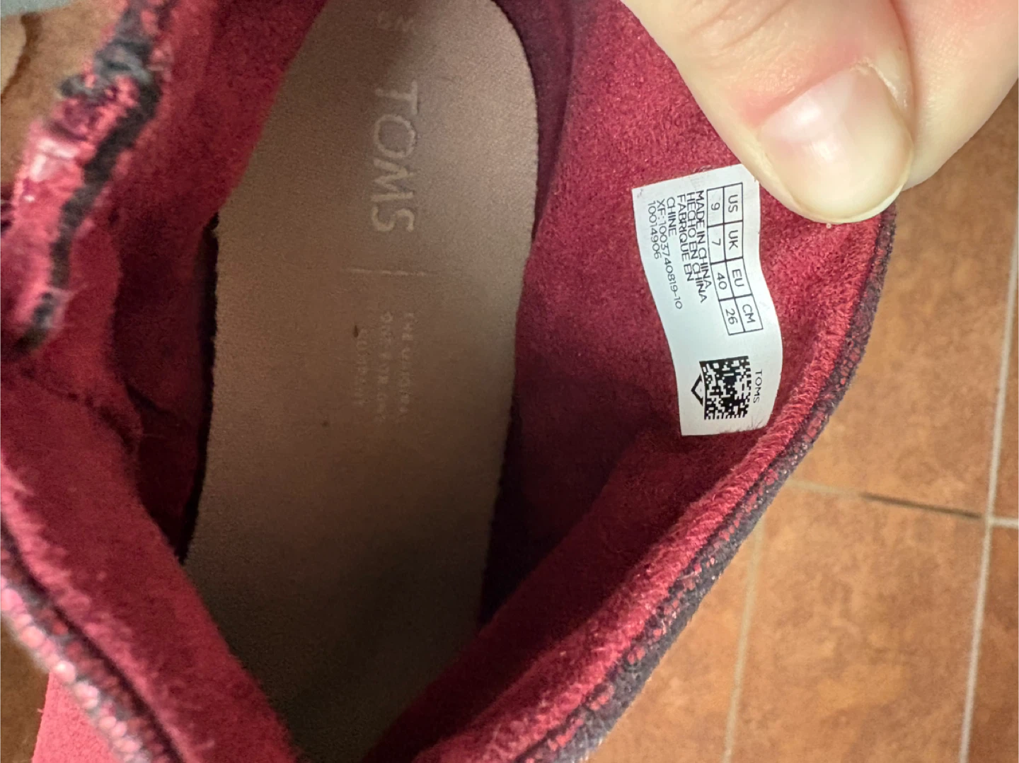 TOMS Red Suede Heeled Booties - Size 9 - photo 5