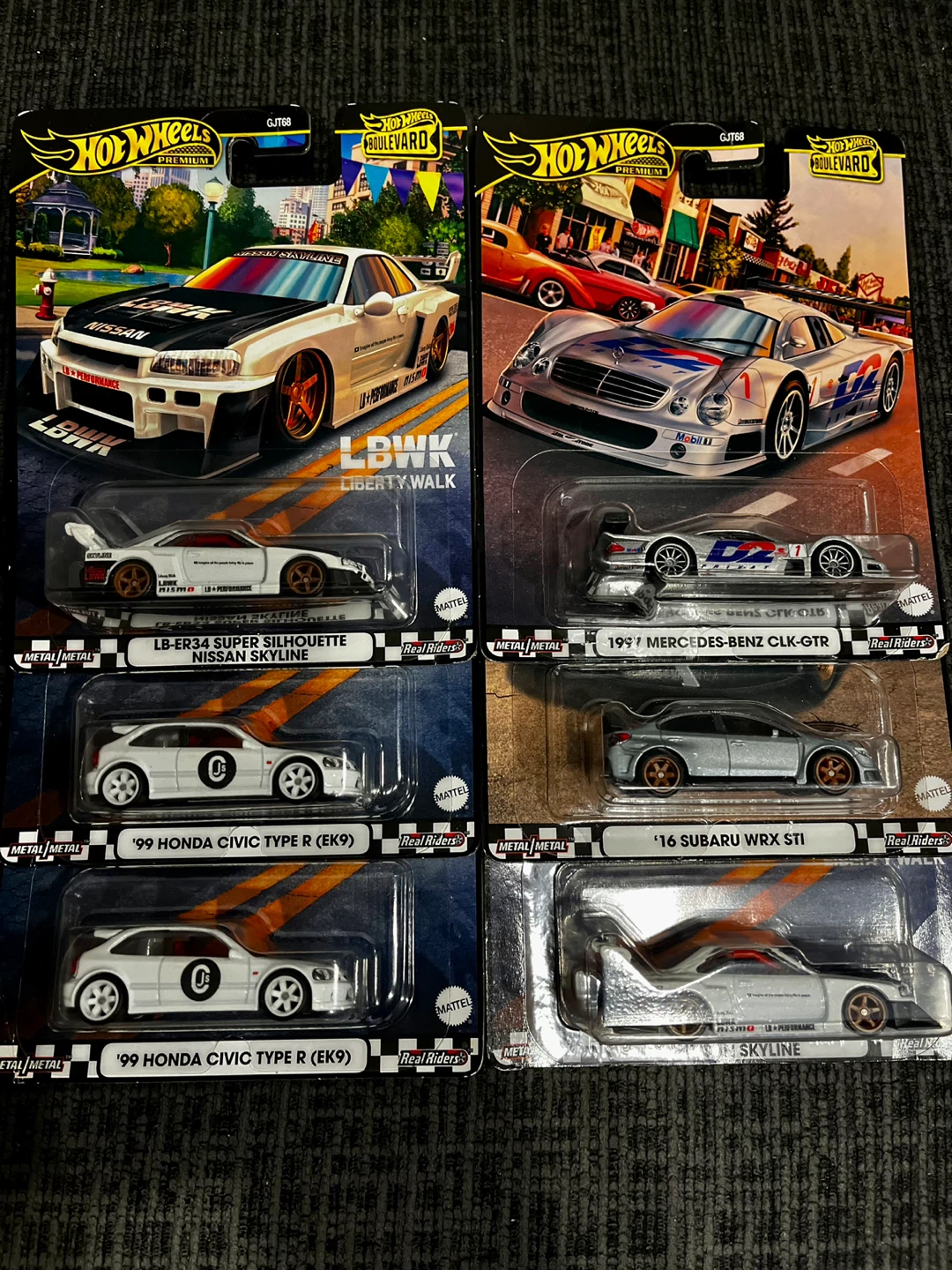 Hot Wheels premium boulevard (lot of 6)