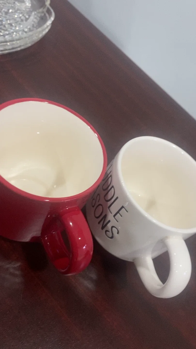 Rae Dunn Set of 2 Stacking Mugs image indicator(4)