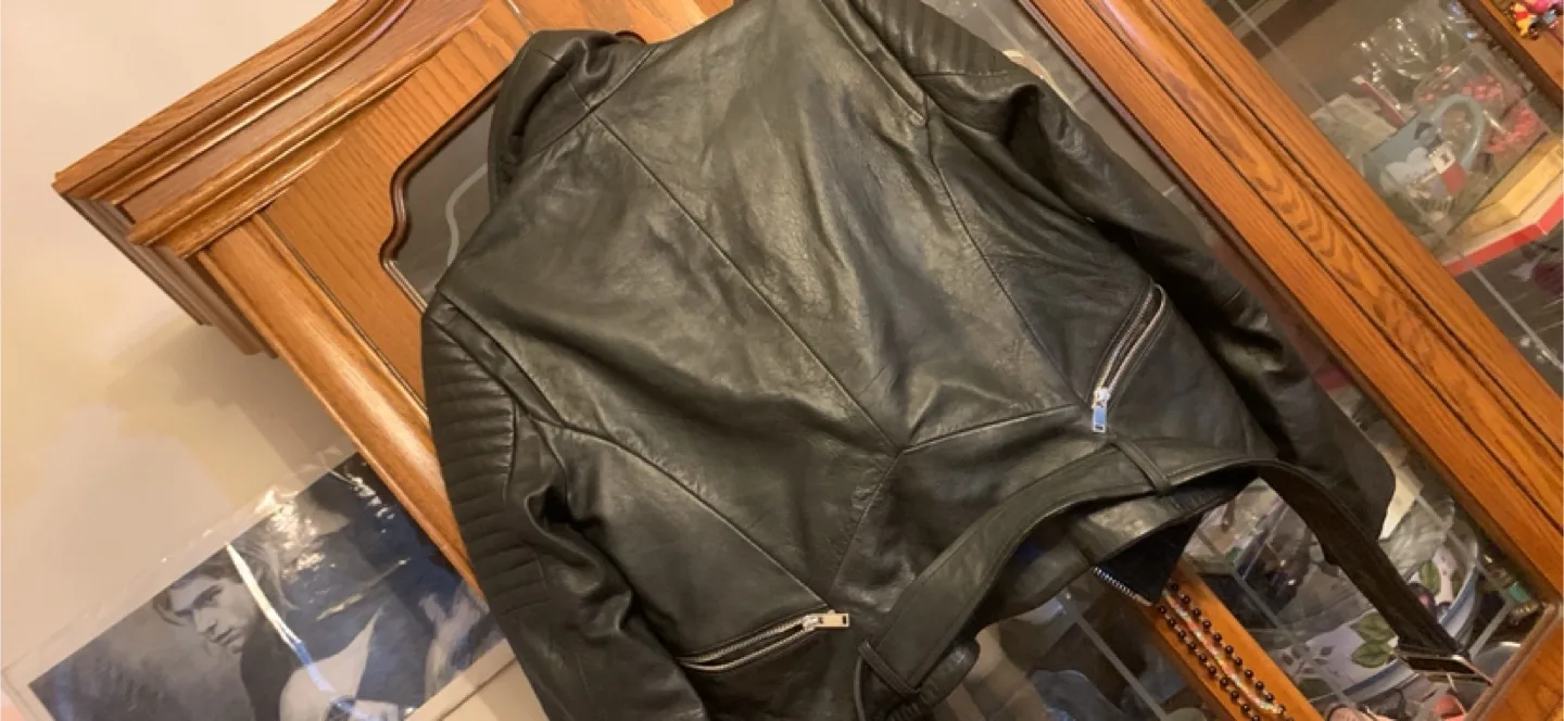 Zara Woman Black Leather Jacket - Size S image indicator(4)