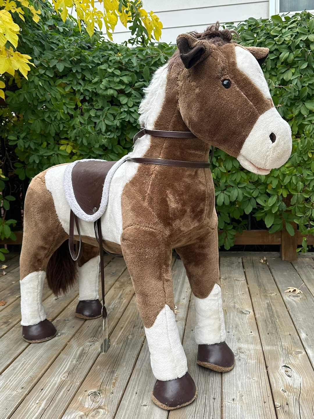 Ride-On Plush Horse Toy