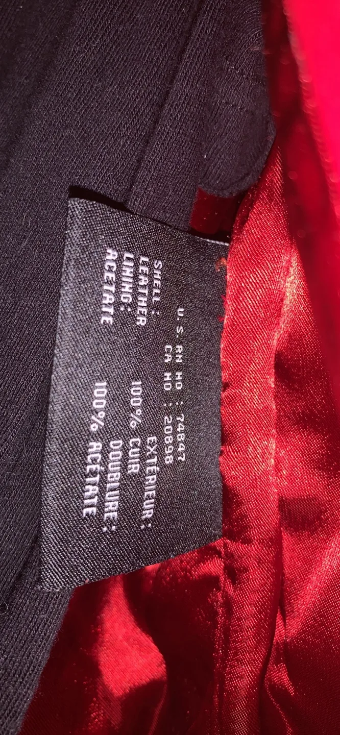 MARC Leather Jacket - Size Small - Red image indicator(3)