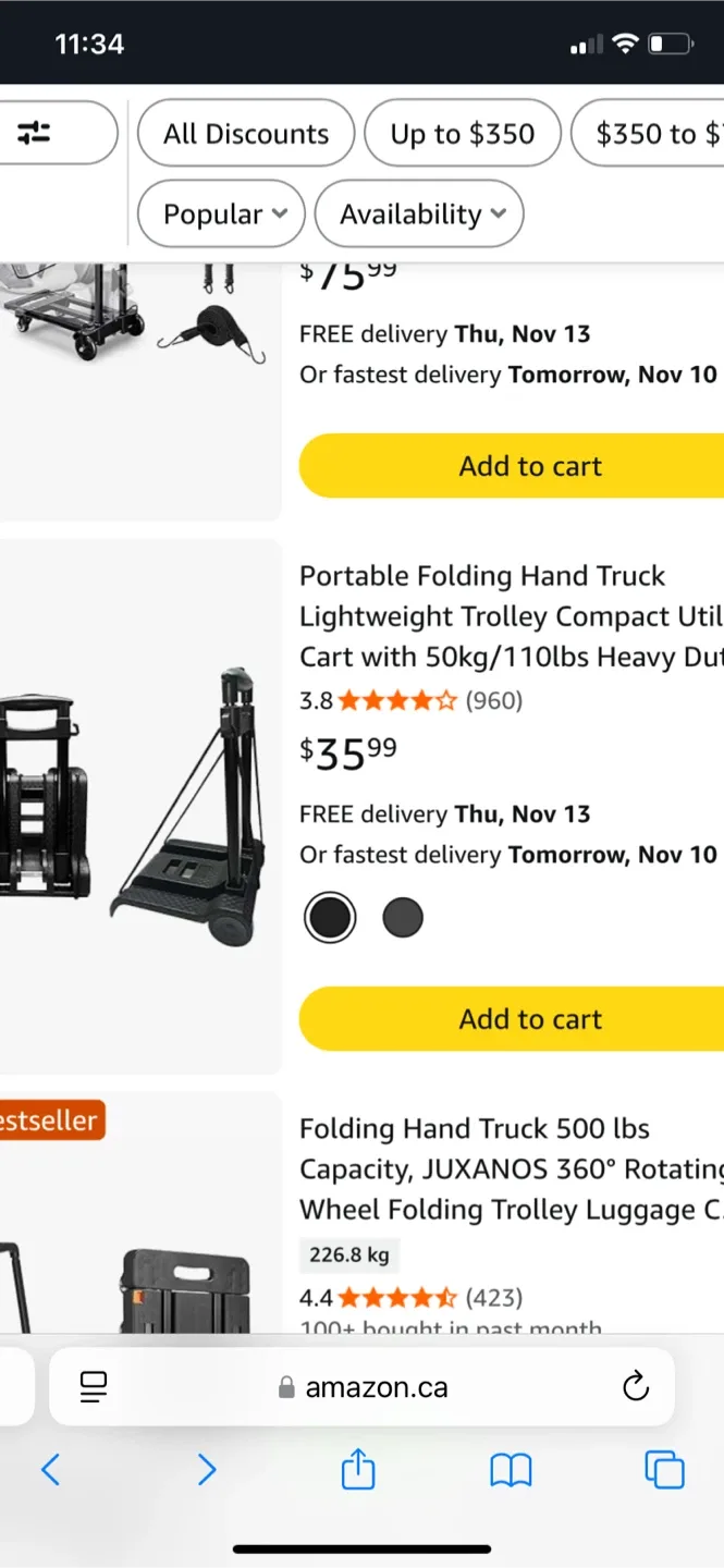 Portable Folding Hand Truck thumbnail