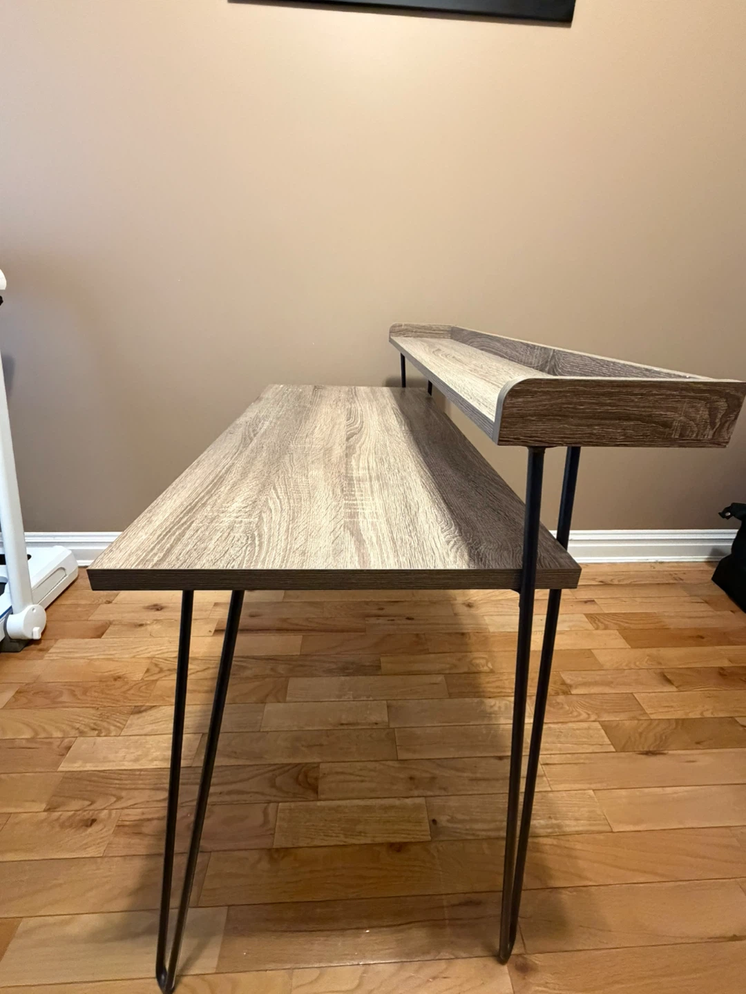 Wood Computer Desk with Shelf - photo 3