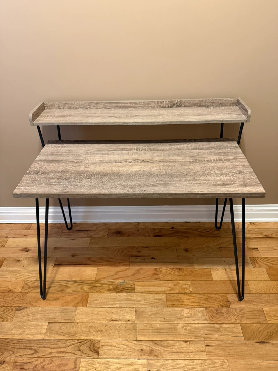 Wood Computer Desk with Shelf