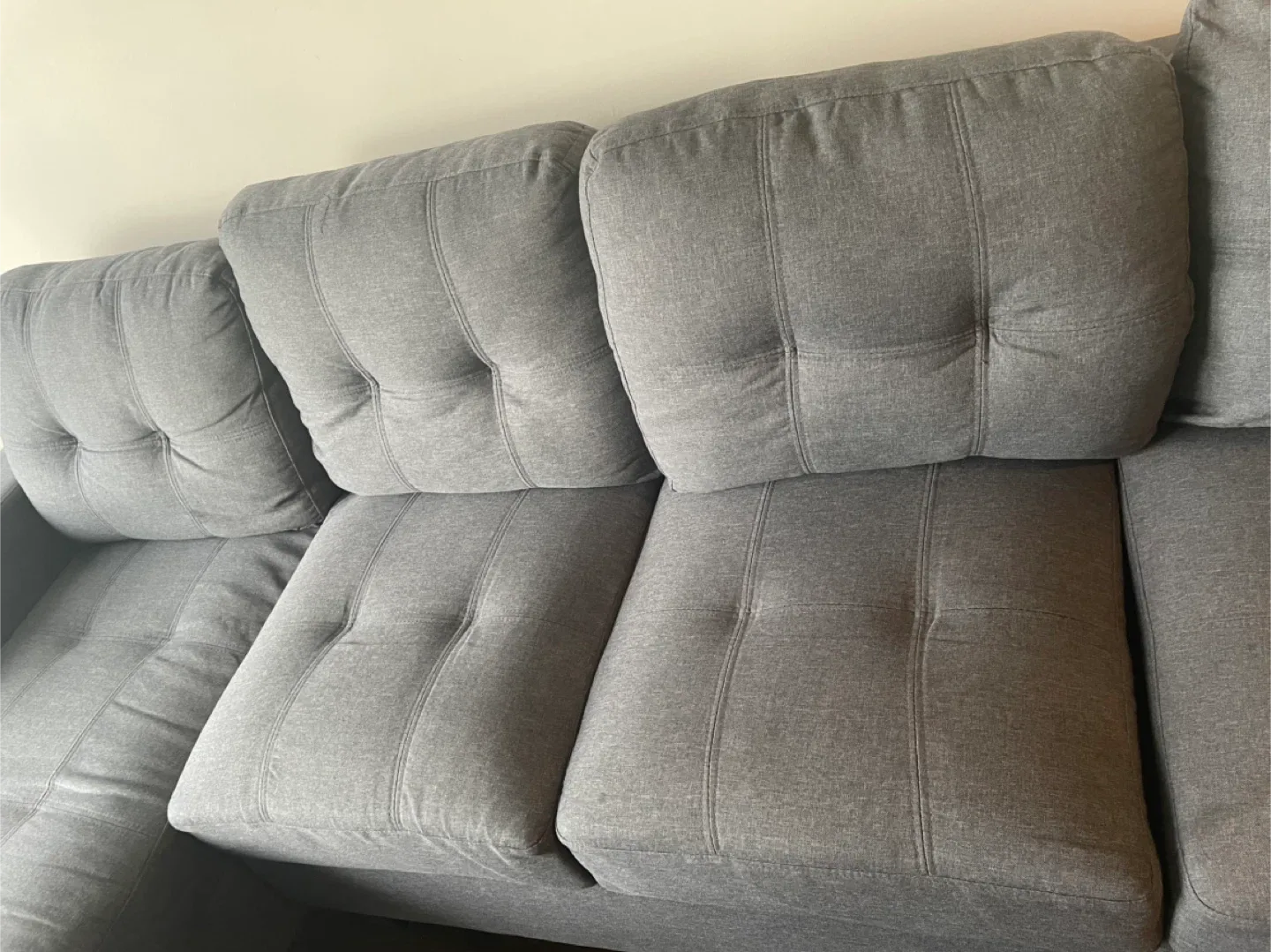 Sofa with chaise lounge for sale image indicator(3)