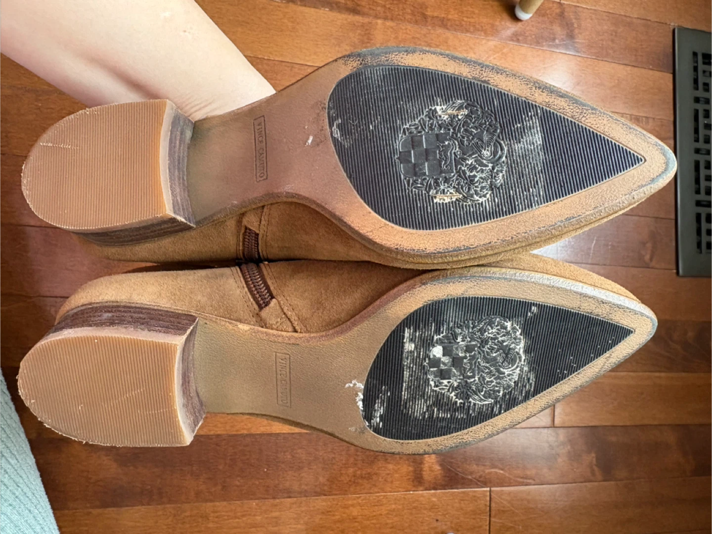 Vince Camuto Brown Suede Ankle Boots - Size 9 - photo 3