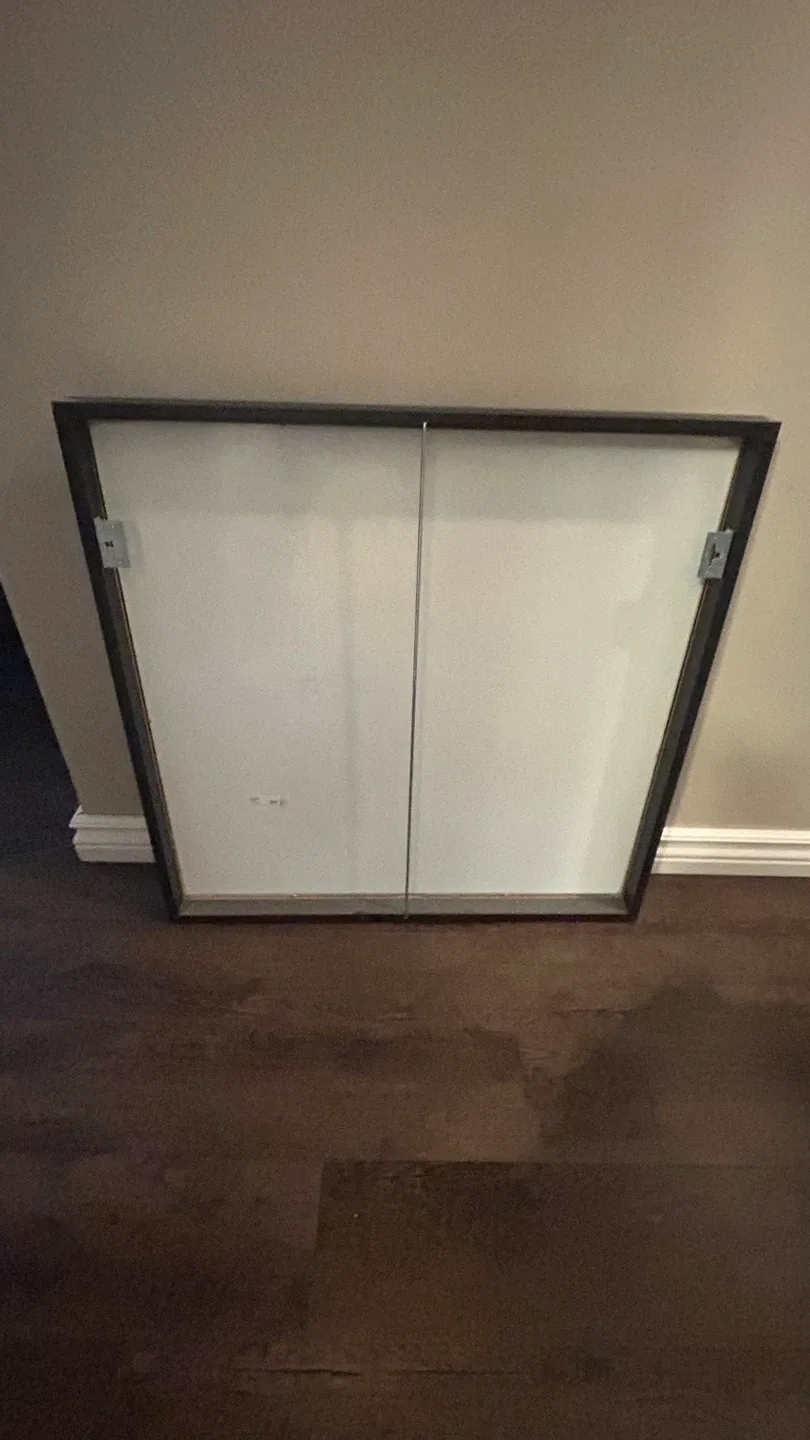 Framed Wall Mirror - Black Frame 26” square image indicator(4)