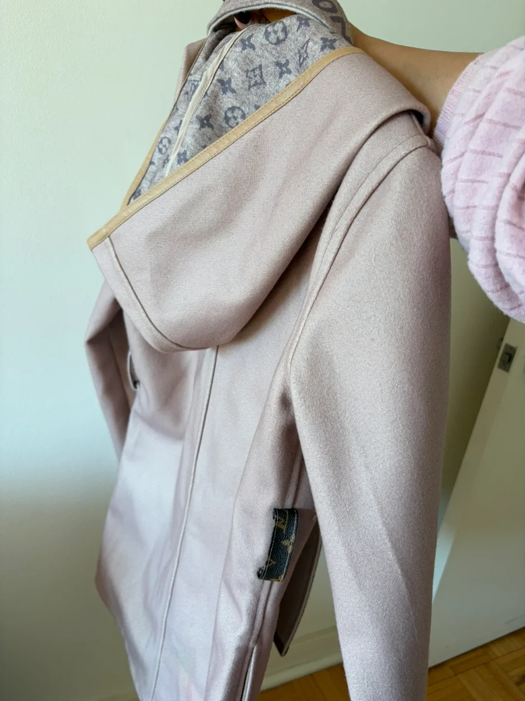 Louis Vuitton Pink Wool Blend Coat image indicator(2)