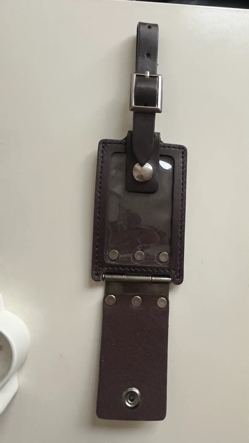 Tumi Leather Luggage Tag - Brown image indicator(5)