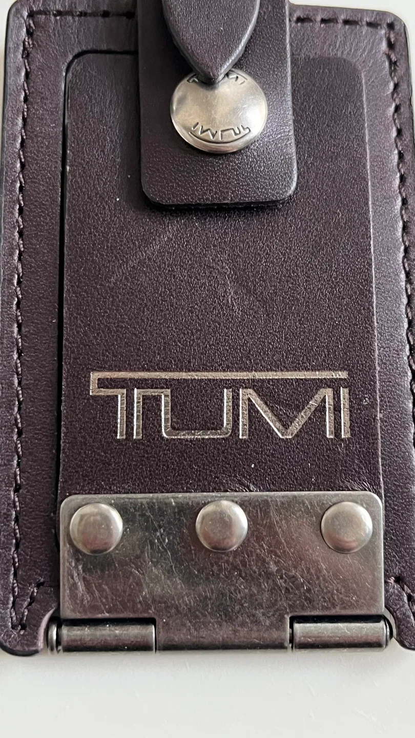 Tumi Leather Luggage Tag - Brown image indicator(2)