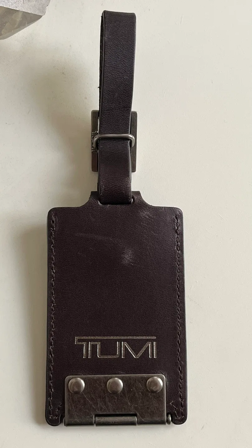 Tumi Leather Luggage Tag - Brown image indicator(4)