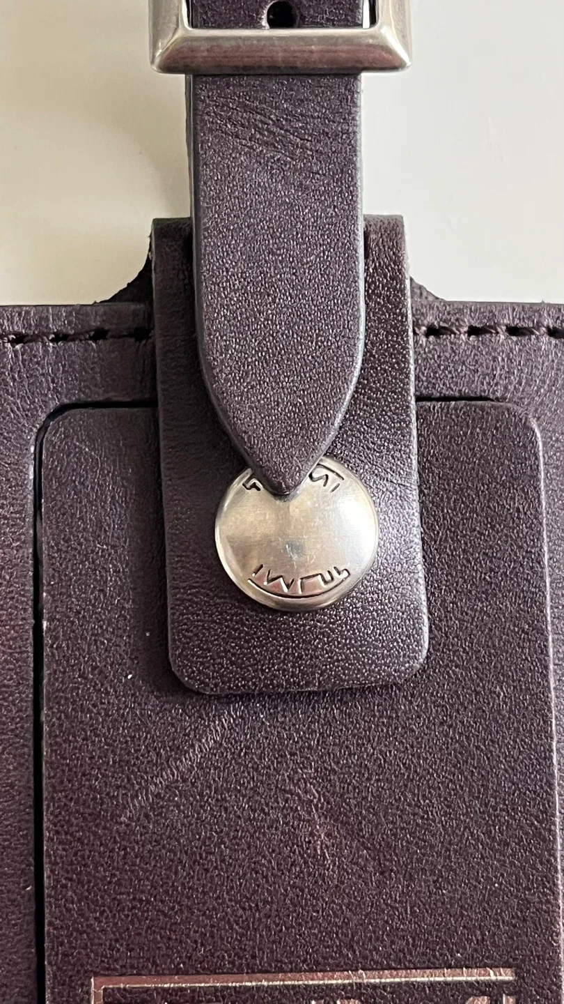 Tumi Leather Luggage Tag - Brown image indicator(3)