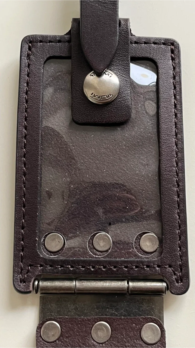 Tumi Leather Luggage Tag - Brown image indicator(6)