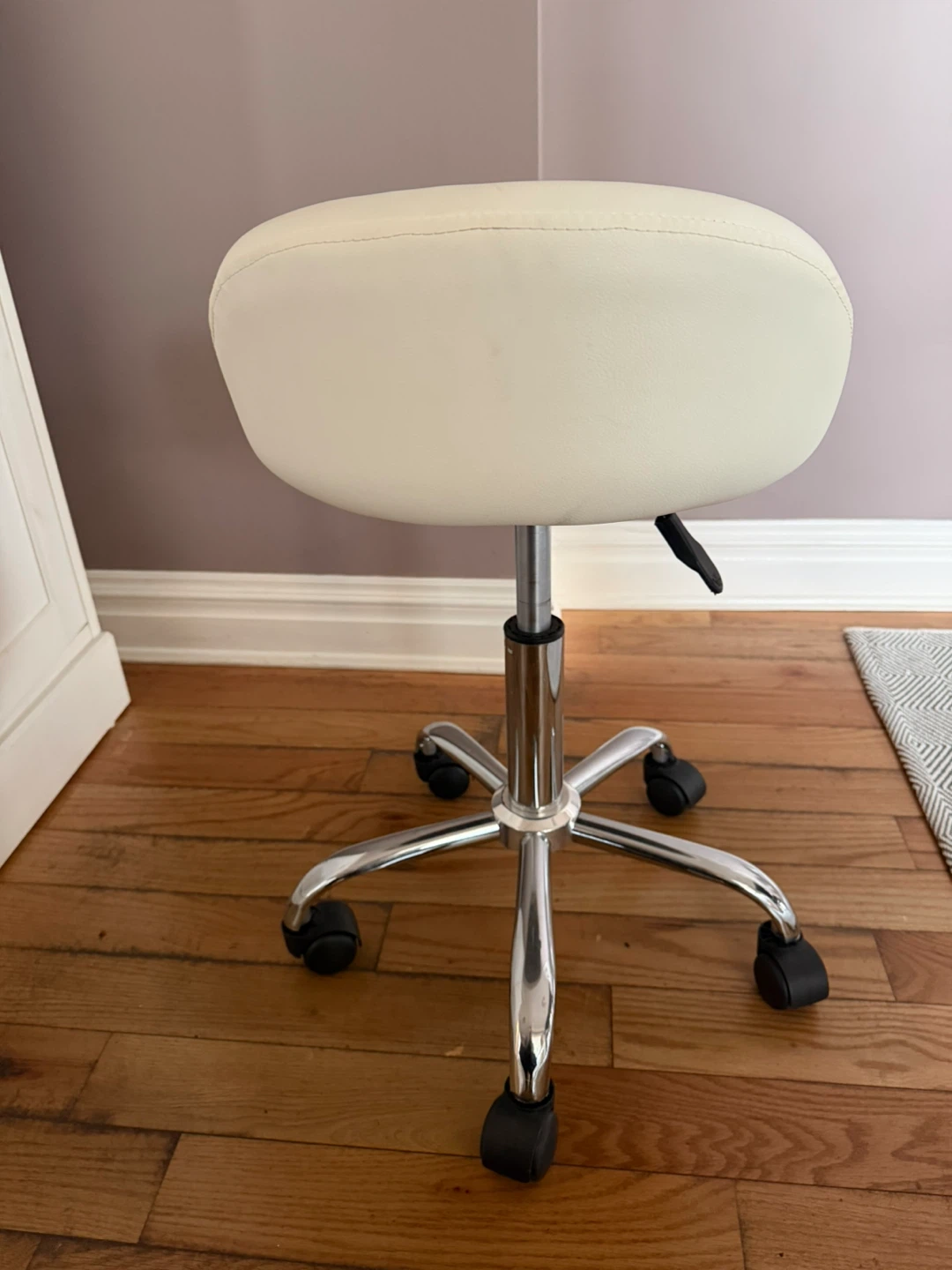 Adjustable Height Rolling Swivel Stool - photo 2