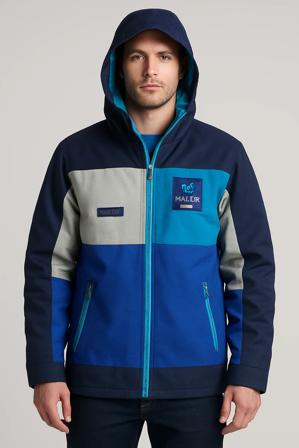 Monster Jacket - Blue/Grey