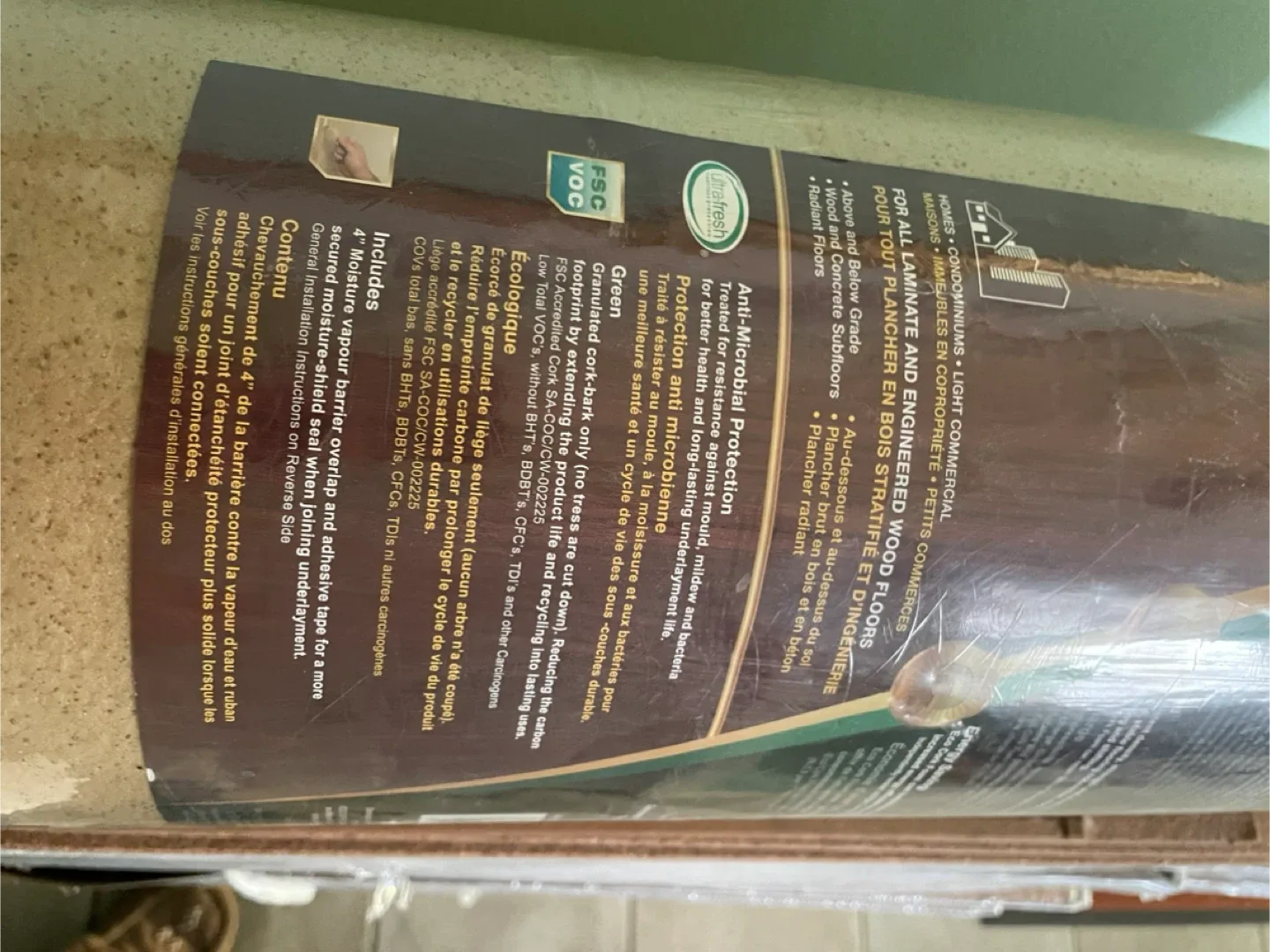 Eco Cork Foam Underlayment Roll (36" x 25") image indicator(6)