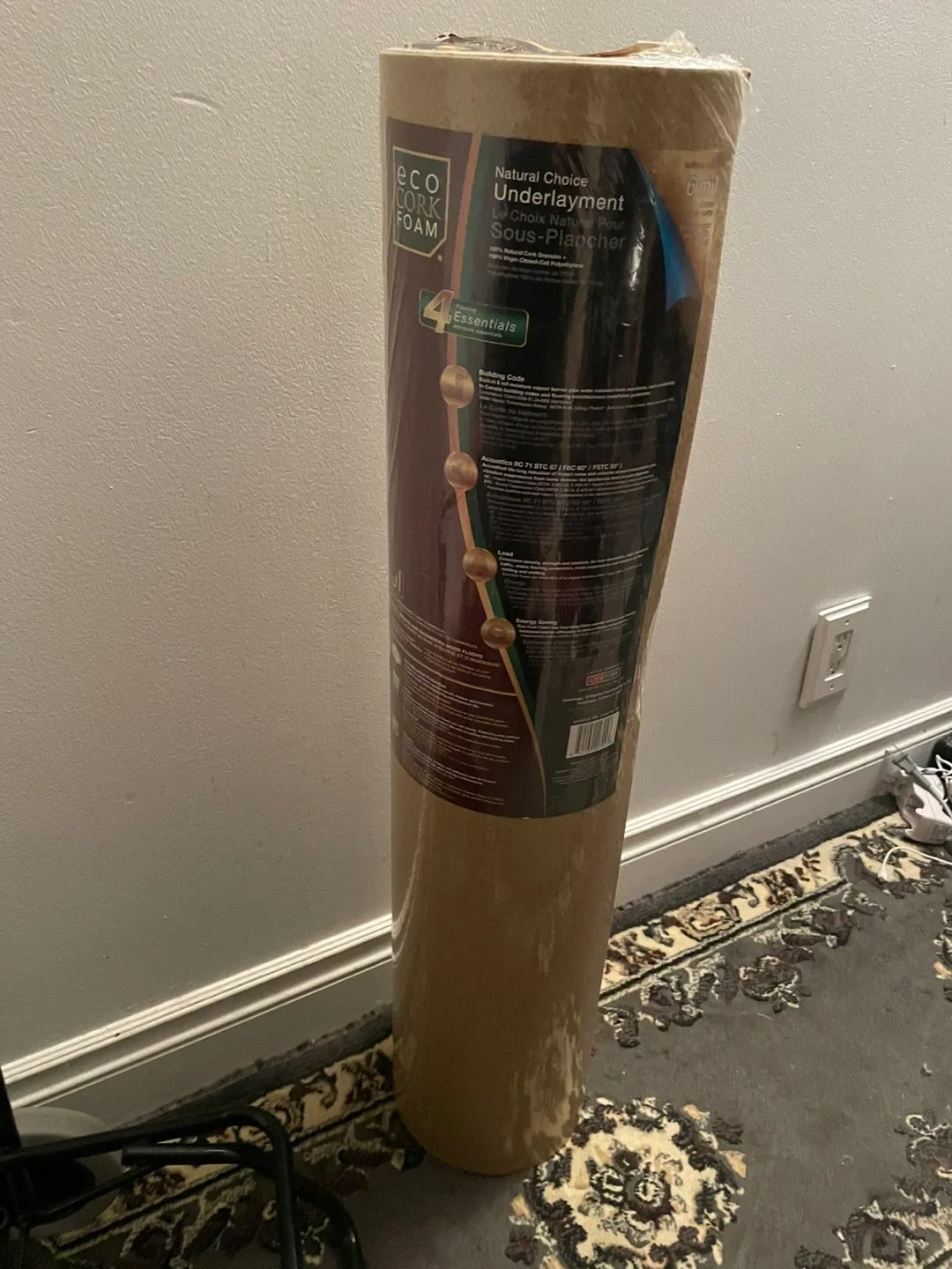 Eco Cork Foam Underlayment Roll (36" x 25") image indicator(3)