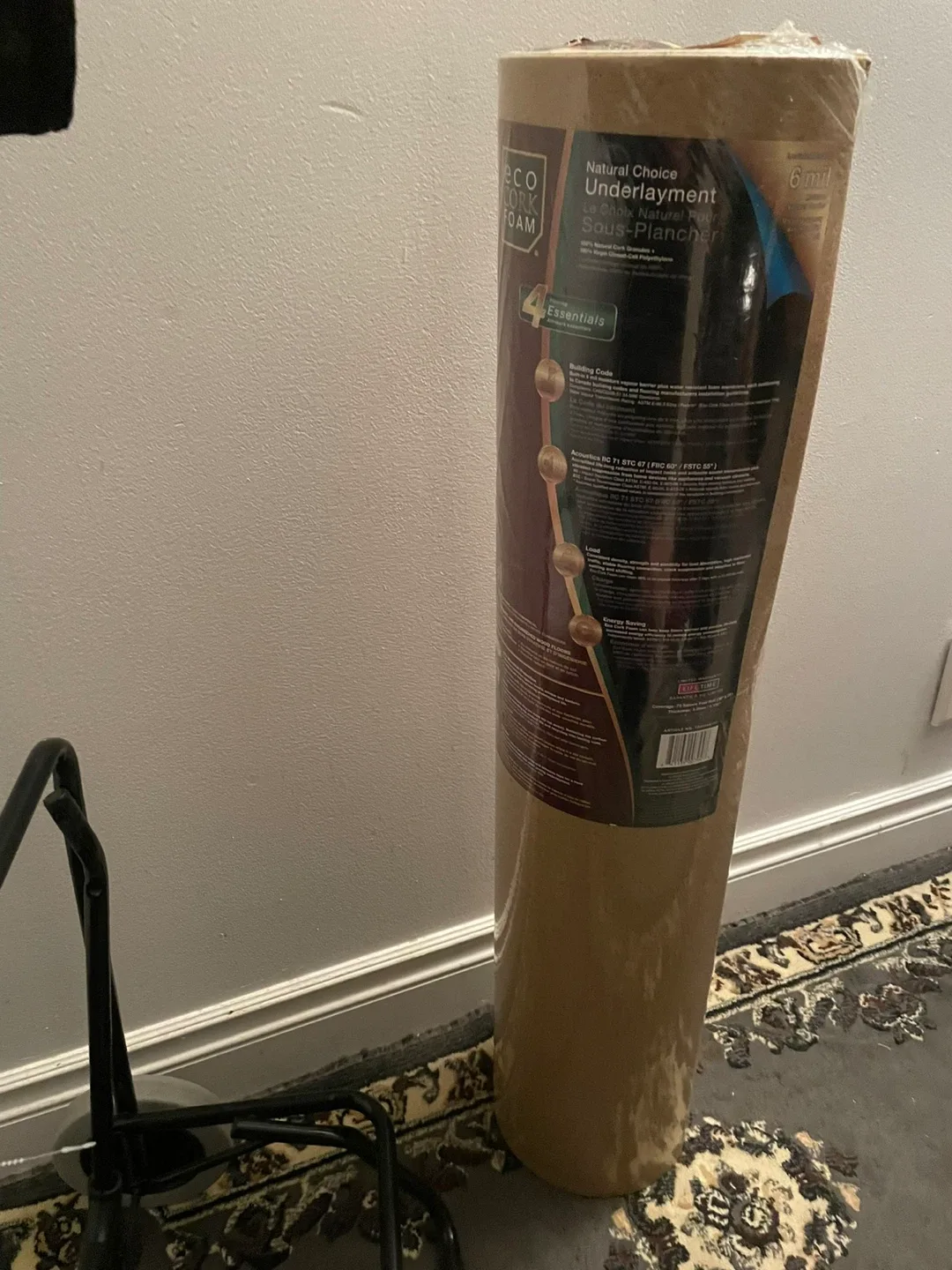 Eco Cork Foam Underlayment Roll (36" x 25") image indicator(2)