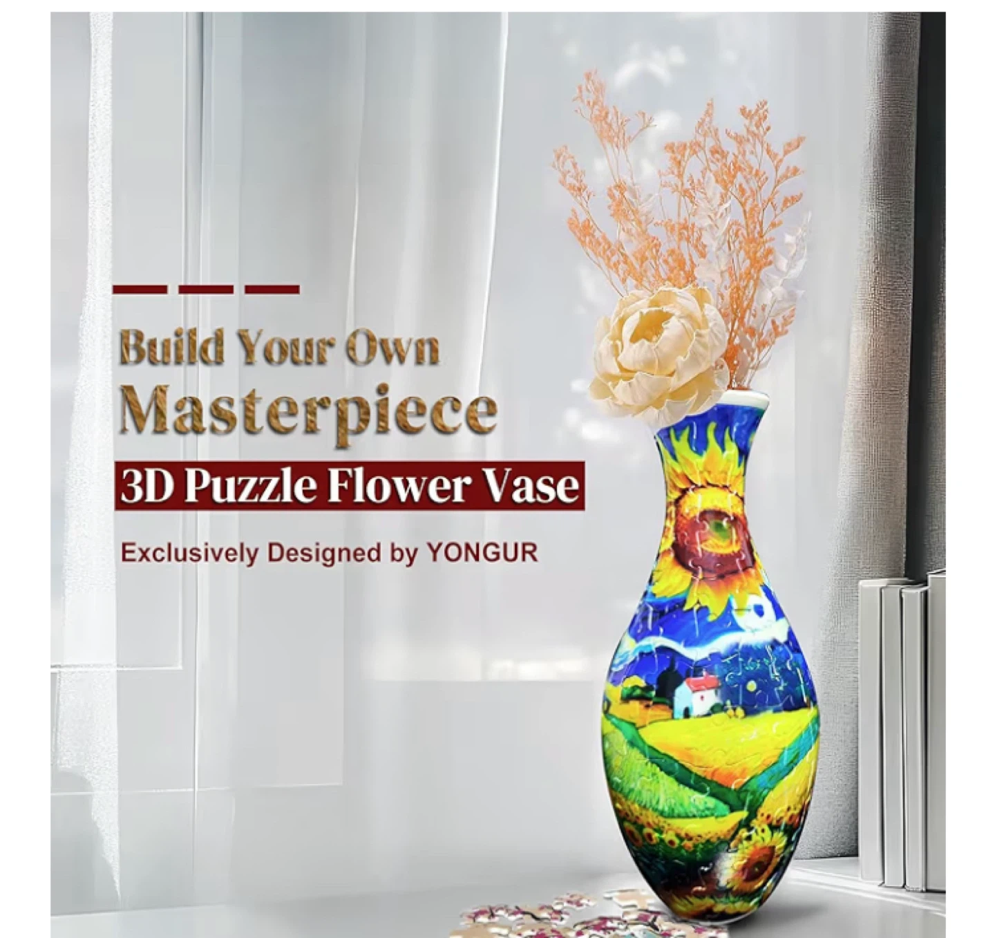 3D Puzzle Flower Vase - photo 3