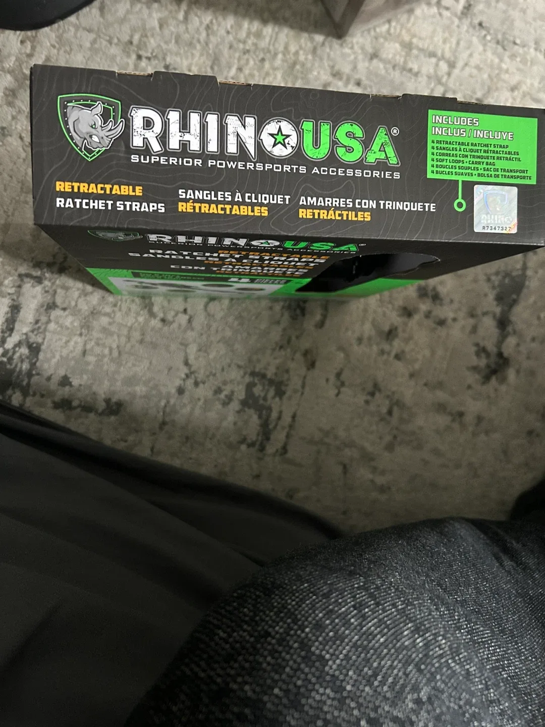 Rhino USA Retractable Ratchet Straps - New in Box image indicator(3)