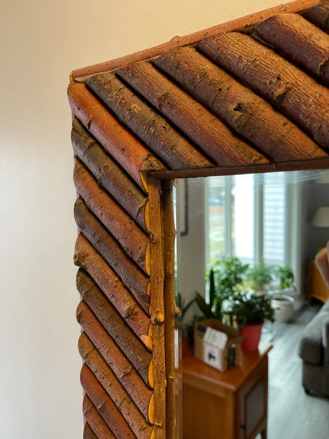 Bevelled Tree lined Mirrors. Unique and Rare image indicator(2)