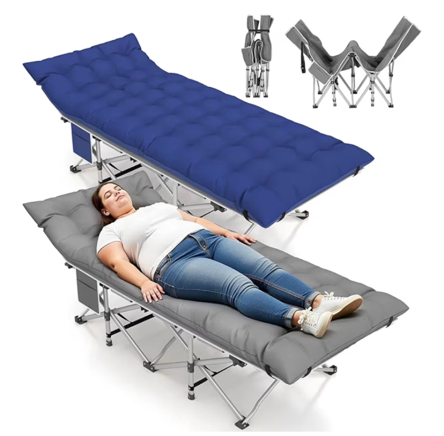 Portable Folding Camping Cot - 75 x 28 inches