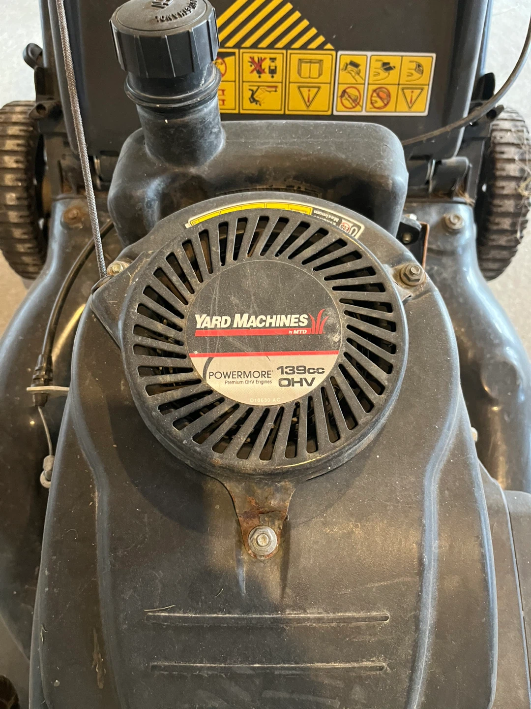 Yard Machines 139cc Lawnmower - photo 2