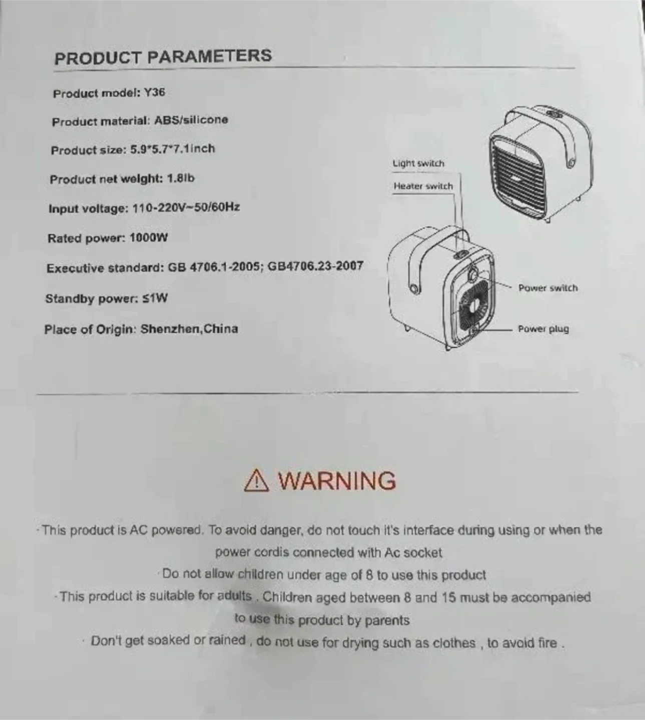 YOUYOU Portable Mini Heaters - Teal image indicator(3)