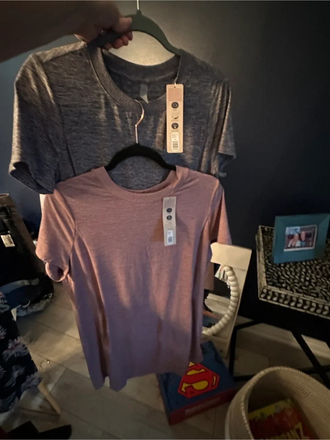 Reitmans Heather T-Shirts dresses  2- Grey & Pink image indicator(2)