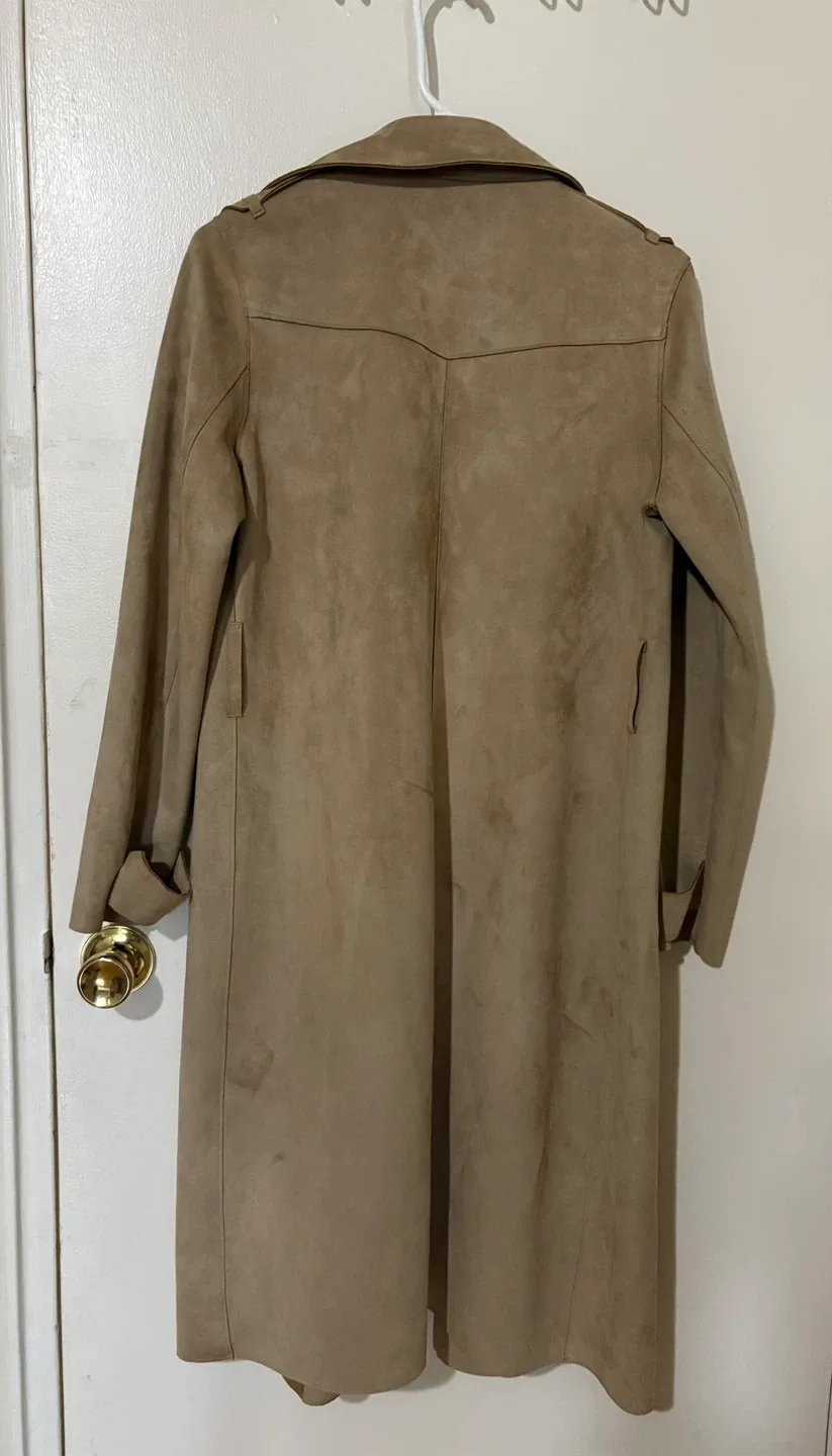Zara Basic Tan Trench Coat - Size S image indicator(2)