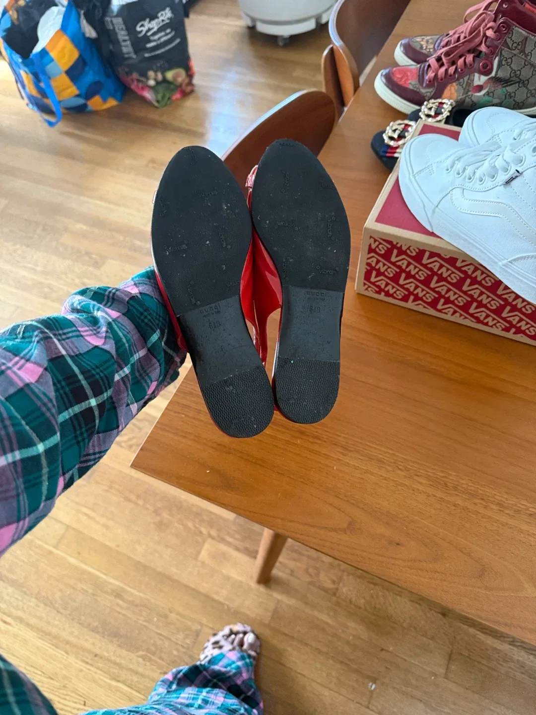 Gucci Red Slingback Sandals image indicator(6)