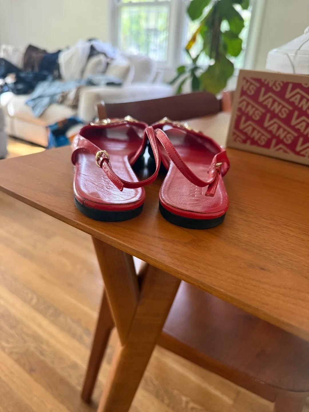 Gucci Red Slingback Sandals image indicator(5)