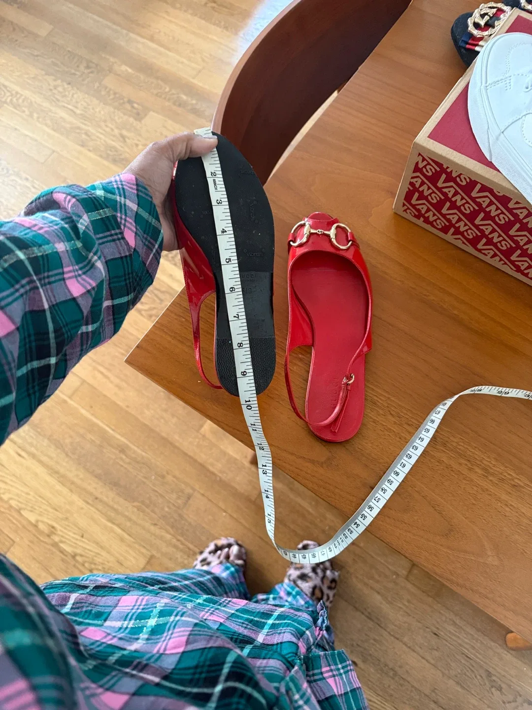 Gucci Red Slingback Sandals image indicator(8)