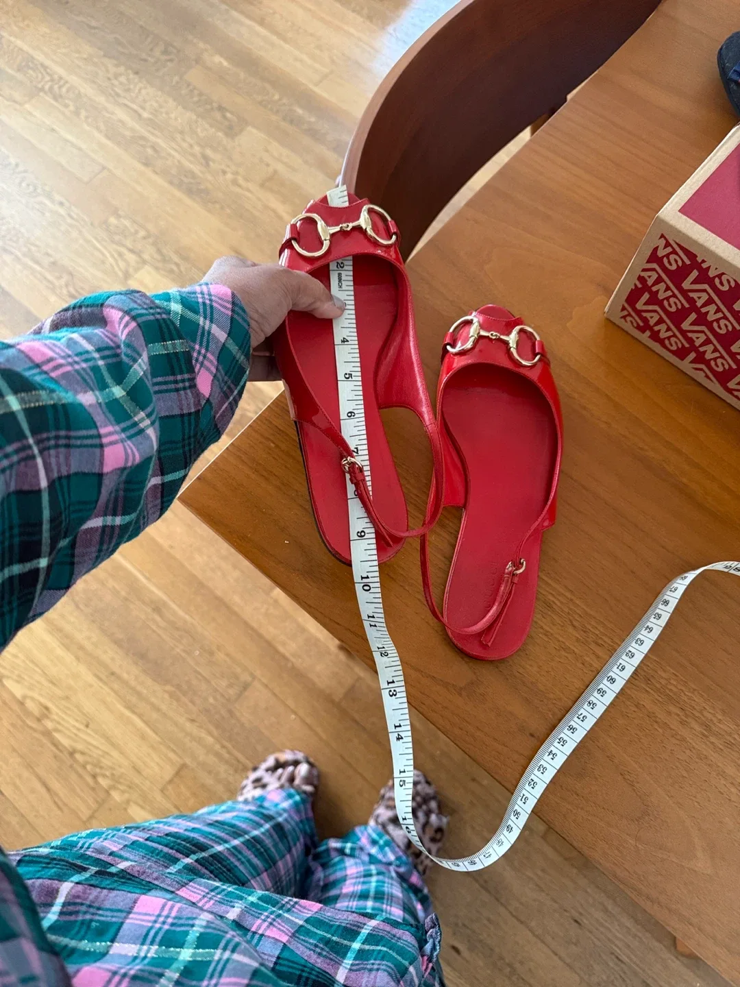 Gucci Red Slingback Sandals image indicator(7)