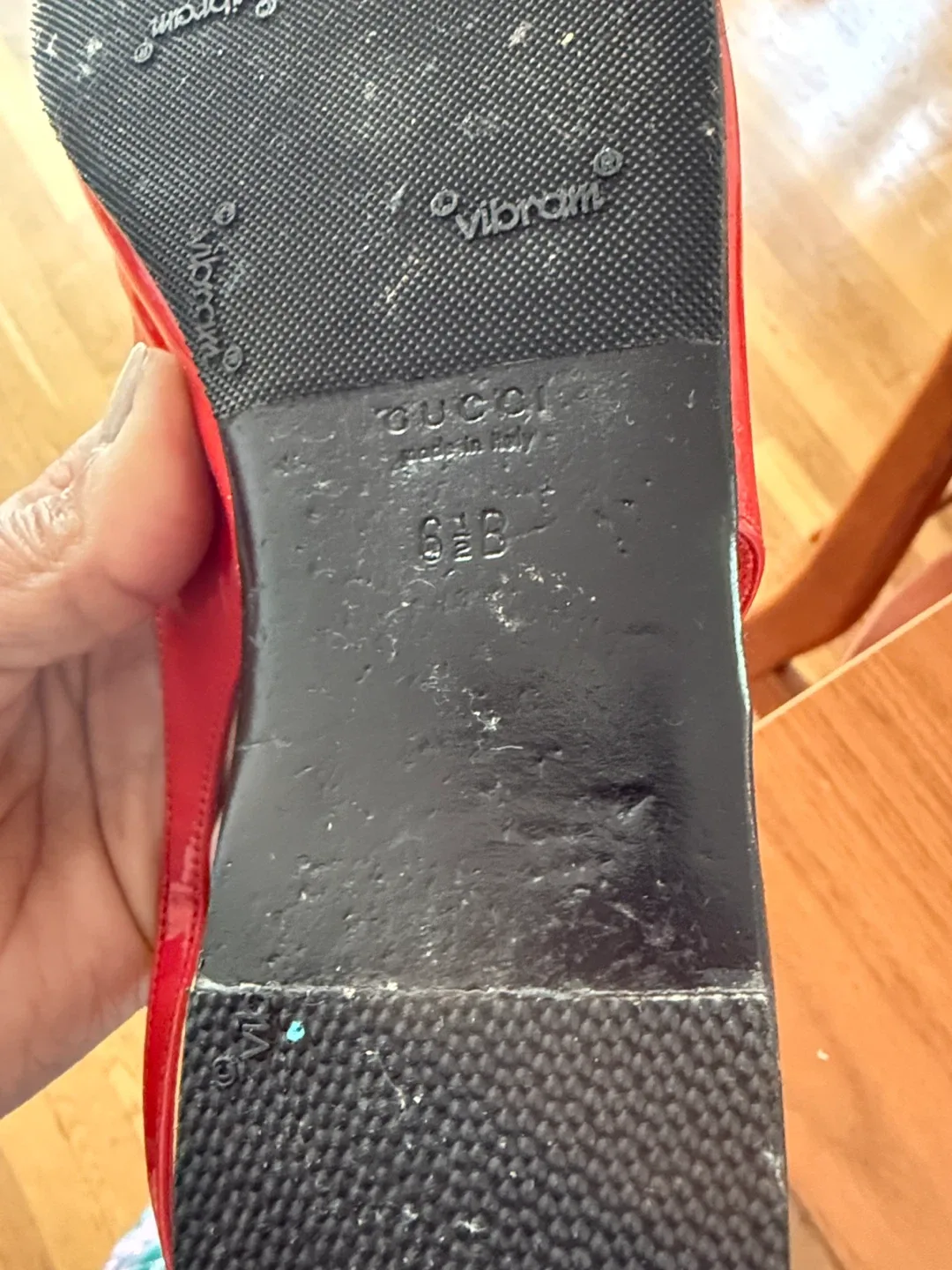 Gucci Red Slingback Sandals image indicator(9)