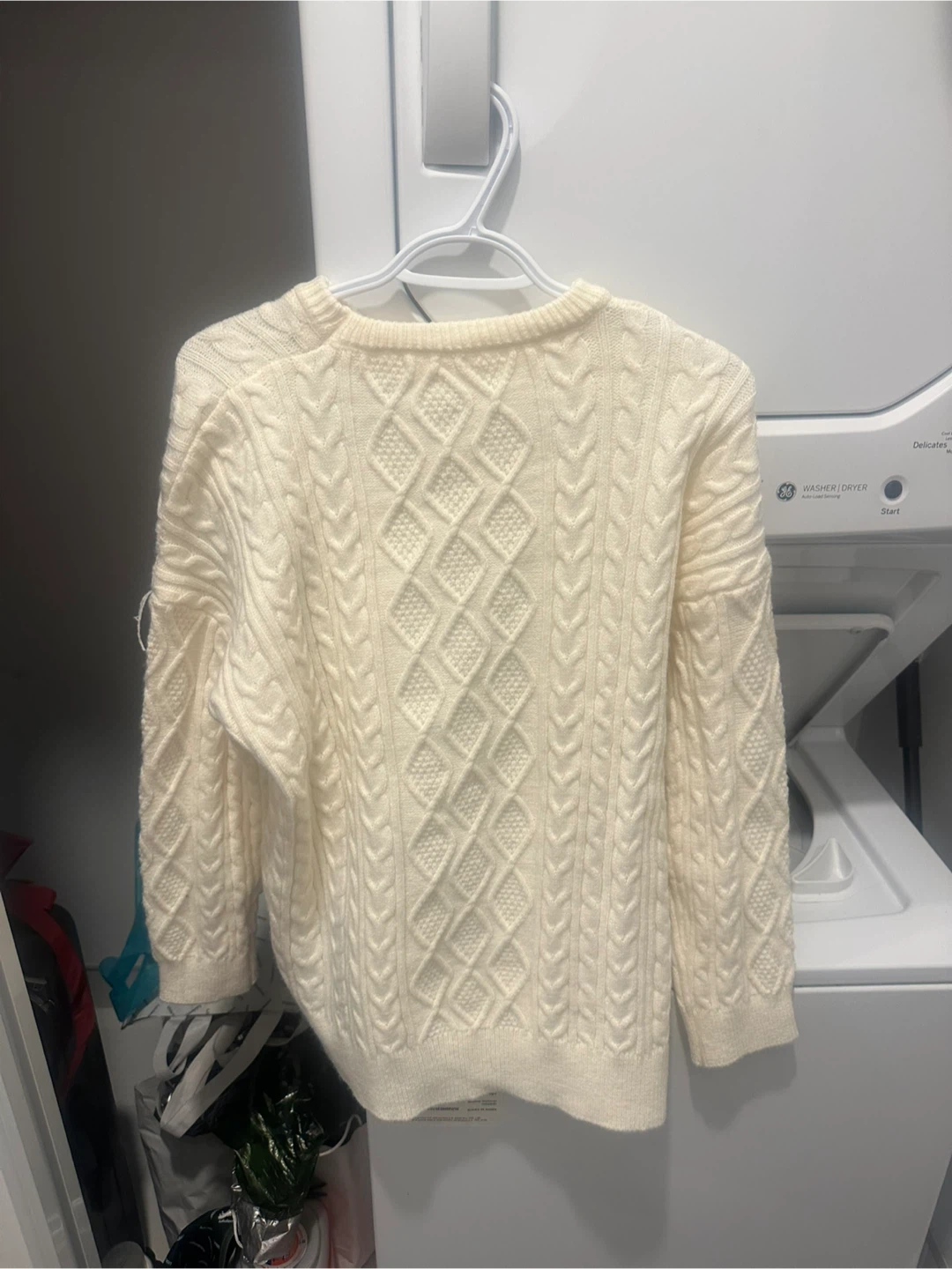 Cream Cable Knit Sweater