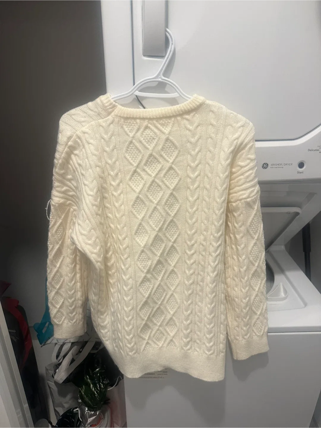 Cream Cable Knit Sweater thumbnail
