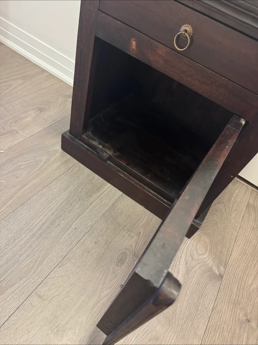 Wooden Side Table with Drawer & Door image indicator(8)