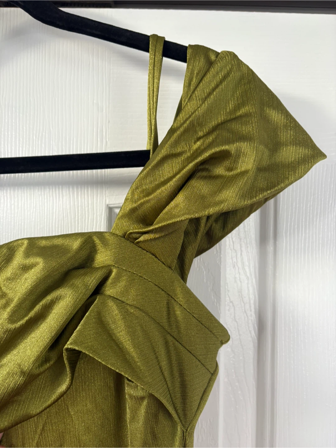 Popilush Olive Green Dress - shape wear built in - size M - photo 5