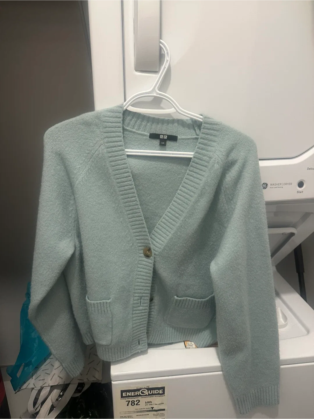 Uniqlo Cardigan, Size S/P, Light Blue thumbnail
