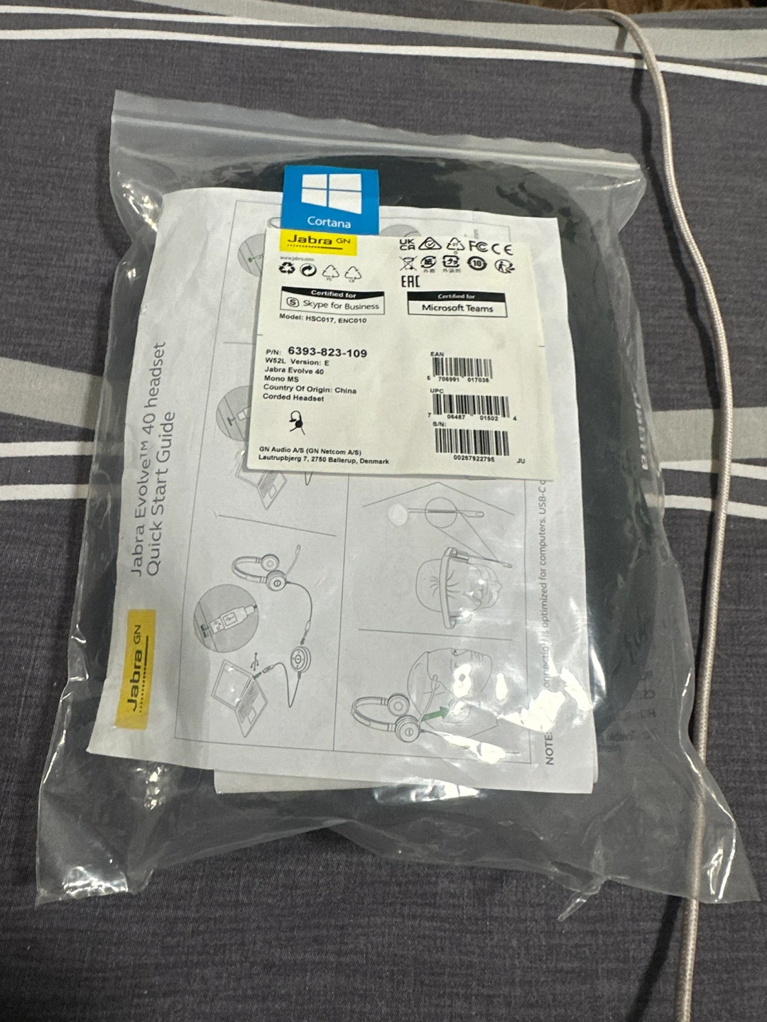Jabra Evolve 40 Headset - Brand  New! - photo 3