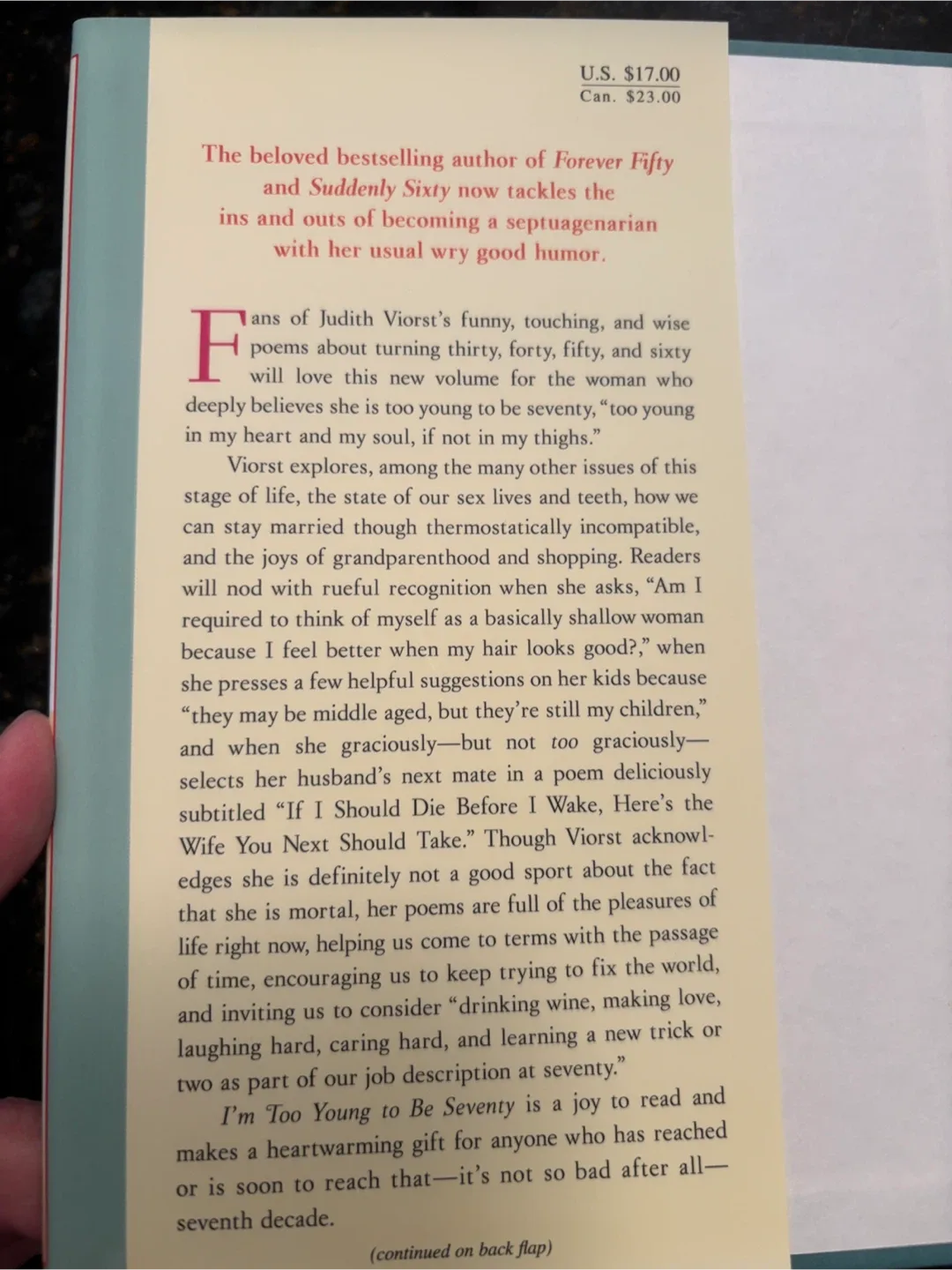 I'm Too Young to Be Seventy by Judith Viorst image indicator(2)