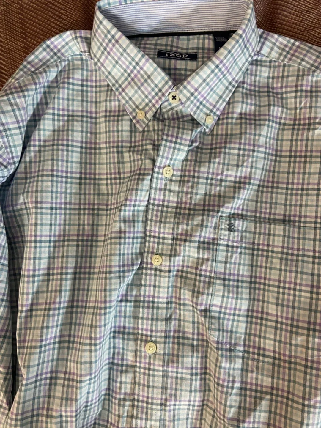 IZOD Plaid Button-Down Shirt