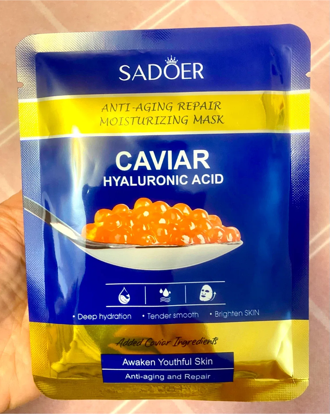 Sadoer Facial Masks - Hyaluronic Acid & Collagen image indicator(3)